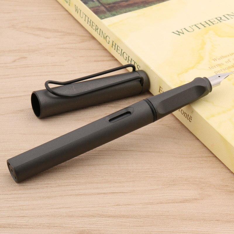 Bolígrafo De Lujo helado de color bonito para oficina, , pluma estilográfica gris mate EF de 0,38mm, bolígrafos de papelería de nueva tinta, suministros de oficina
