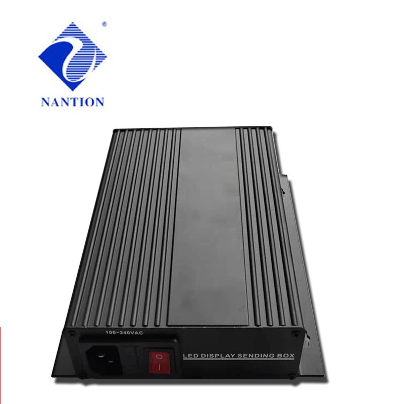 Outdoor Led Video Wall Sender Box With Synchronous Sending Card TS802 MSD300 S2 Including Meanwell Power Supply