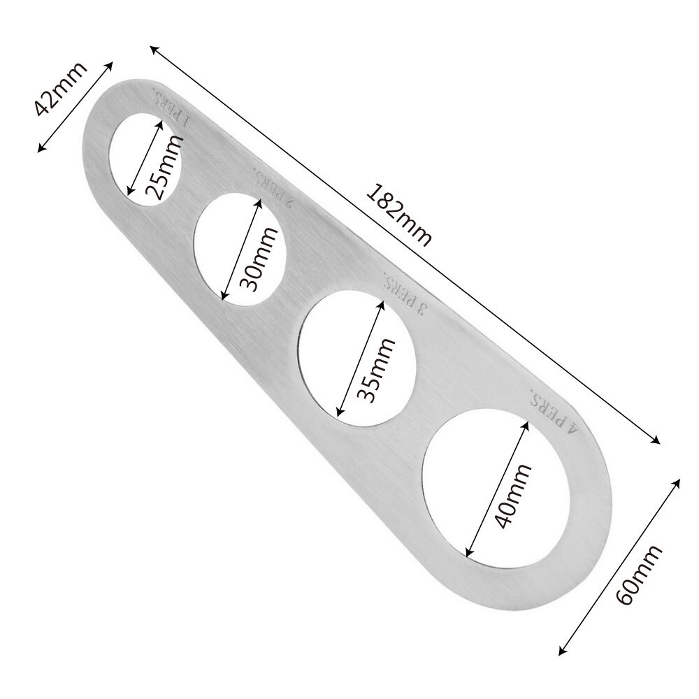 Vier Gaten Spaghetti Measurer Rvs Pasta Noodle Meet Keuken Accessoires