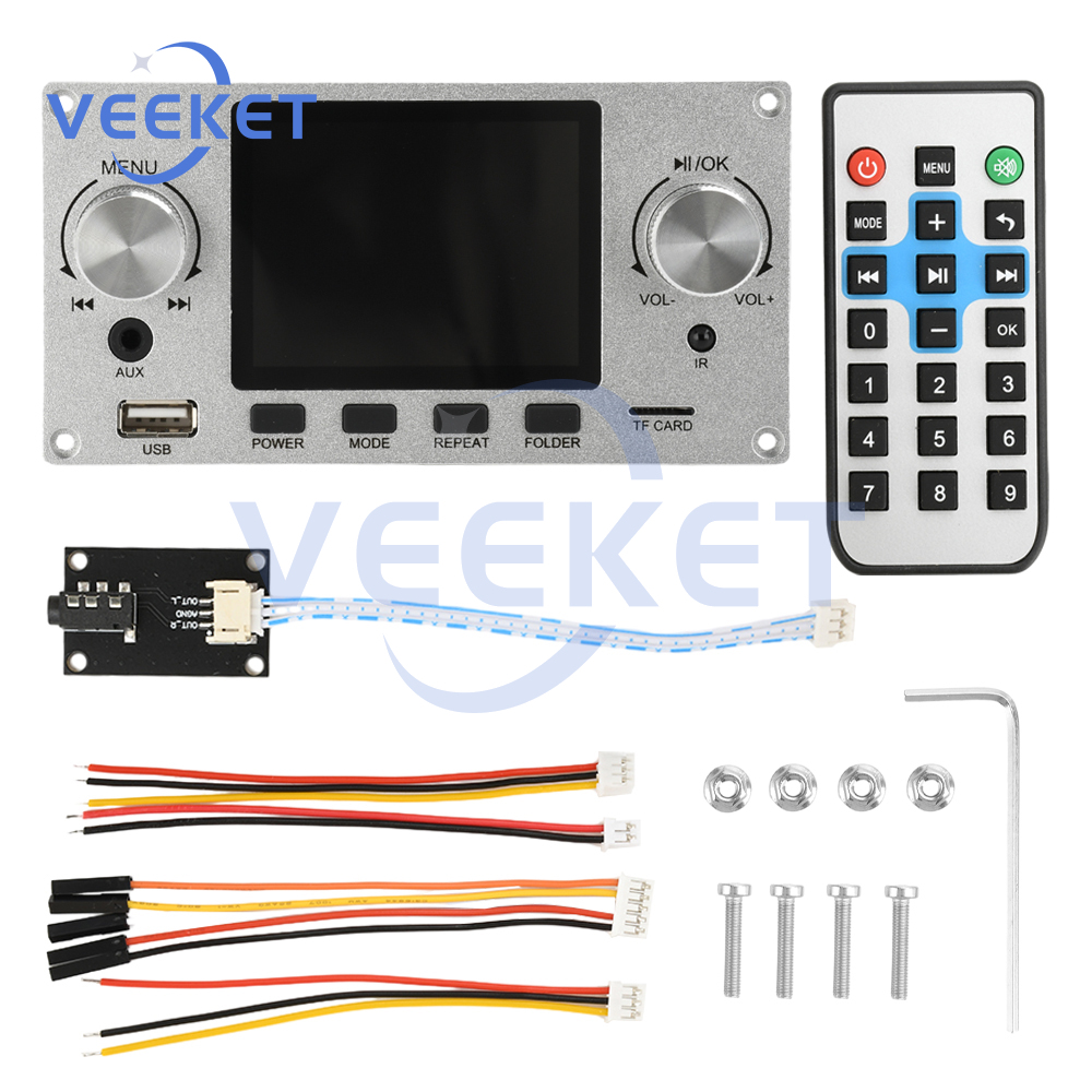 2,8 inch TFT-kleurenscherm Lossless Audio Decodering Board Module Versterker Audiospeler DC 4,5-5,0 V Auto FM-radiomodule