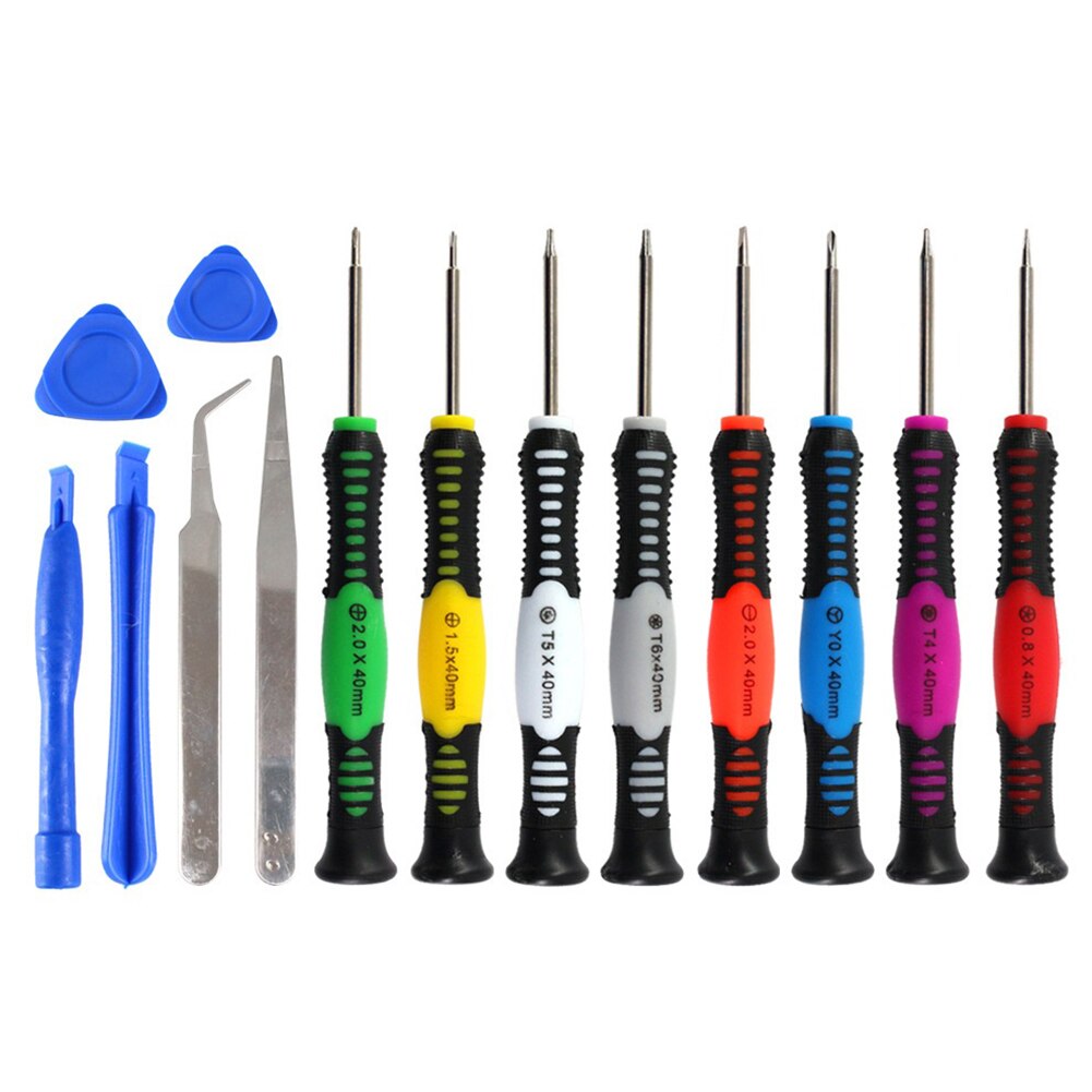 Phone Repair Tools Kit 16 in 1 Precision Screwdriver Set Spudger Opening Pry Bar Screen Disassemble Tool For iPhone Samsung