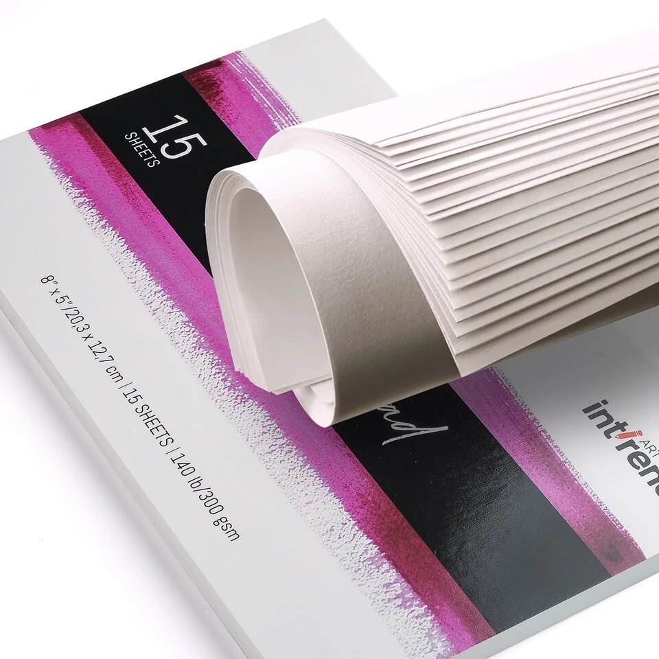 Professionele 15 Vellen 300G Aquarel Papier Pad Blank Handgeschilderde Gouache Aquarel Schetsboek Kunstenaar Student Art Supplies