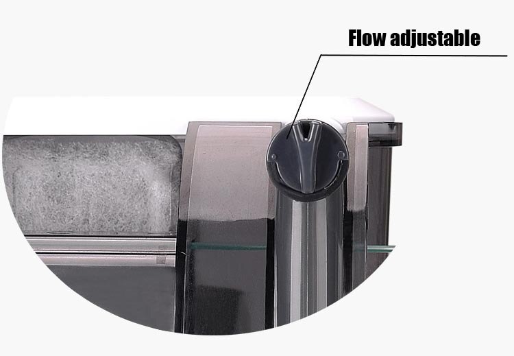 110v 220v External hang on Power filter transparent aquarium fish tank surface skimmer function mini nano