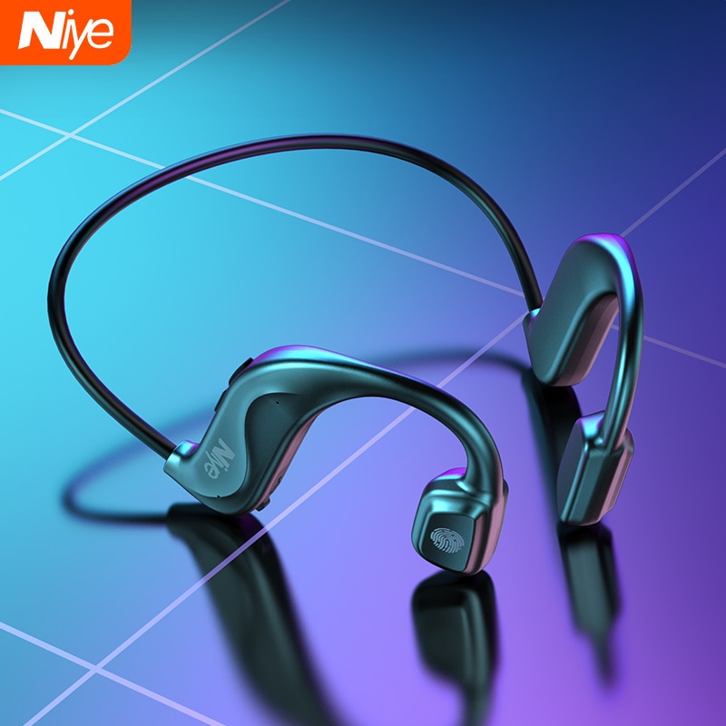 Niye Bone Conduction Shape Headphones Open Ear Wireless Earbuds Bluetooth Headset Earphones With Microphone For Running Sports