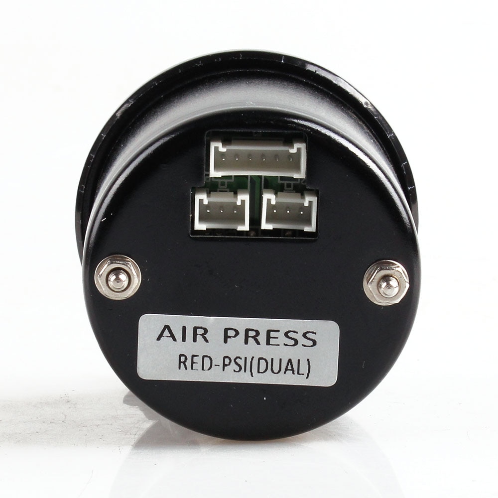 Dual Air Pressure Gauge 20BAR 290PSI air suspension Air ride gauge with 2pieces 1/8NPT electrical sensors