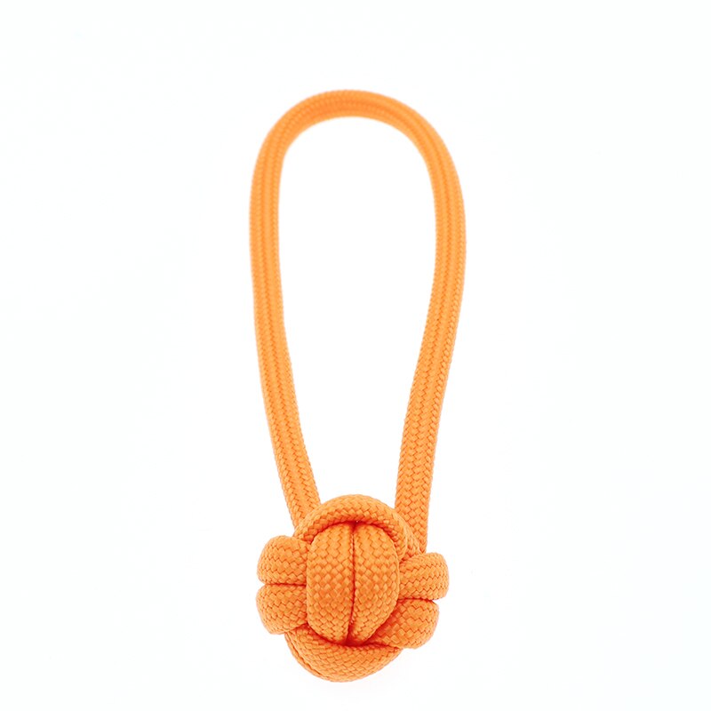 Hand Gevlochten Paracord Knopen Diy Sleutelhanger Camping Survival Gereedschap: Oranje