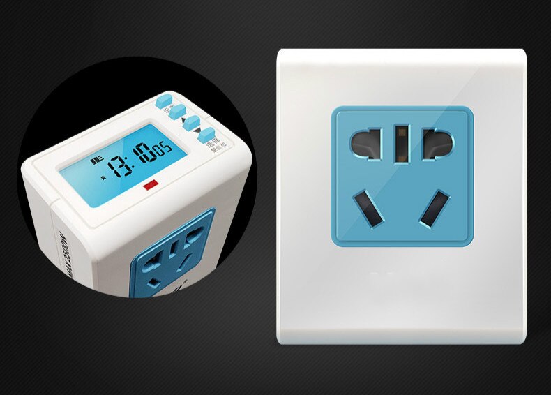 Charging Protection Timer Switch Socket Home Battery Car 220v Power Supply To Prevent Overcharge Automatic Power Off