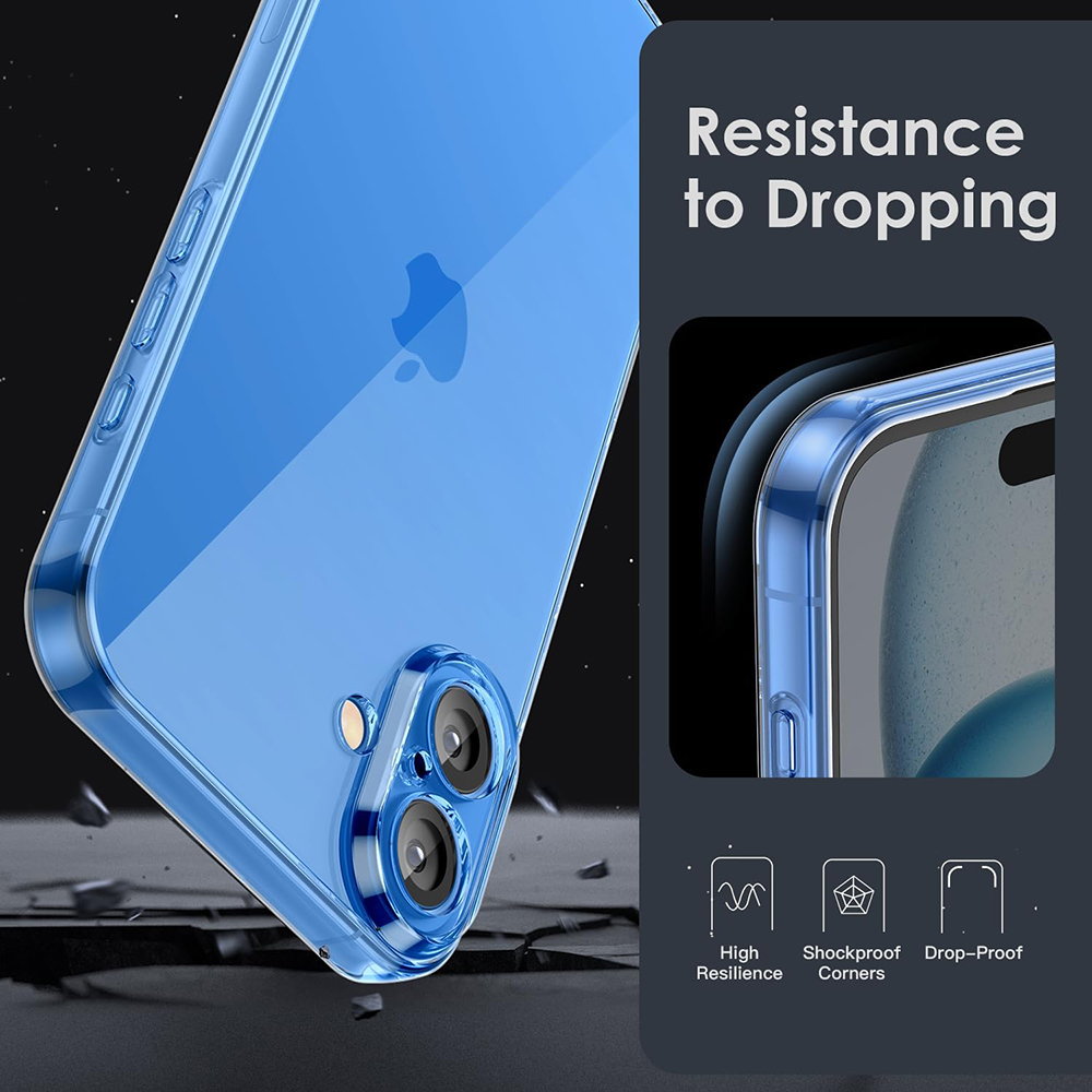 Full Camera Protection Silicone Soft Case For iPhone 16E 16 15 14 13 12 11 Pro Max Ultra Thin Clear Cover Transparent TPU Shell