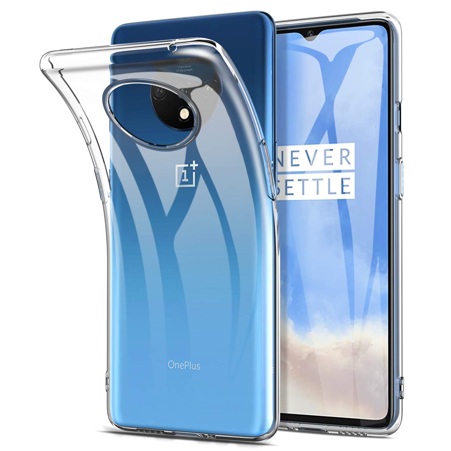 transparent Silikon fallen Für oneplus 7T 7 Profi Coque eins Plus 6T 6 5T 5 Weiche TPU einfache Ultra Dünne Kristall Klar Zurück Abdeckung: eins Plus 7T