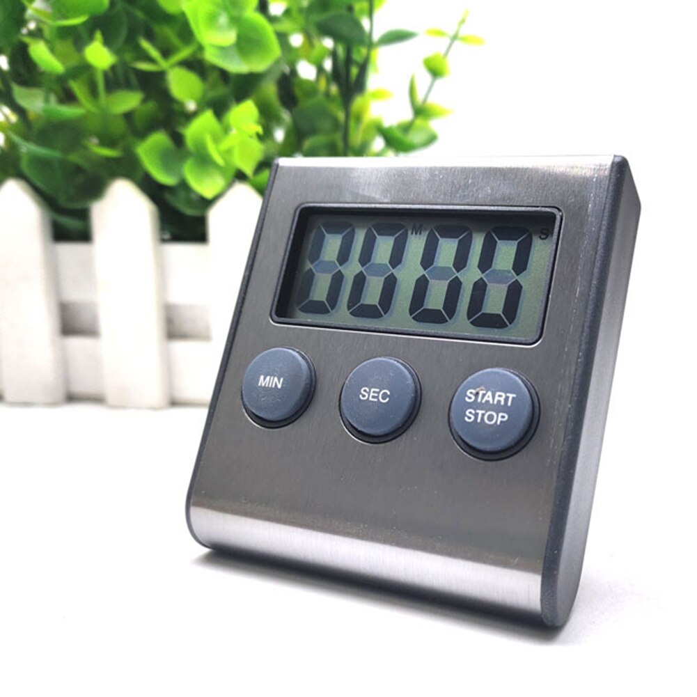 Kitchen Countdown Timer Multifunctional LCD Digital Screen Stopwatch Cooking Baking Alarm Reminder Magnet Clock with Stand