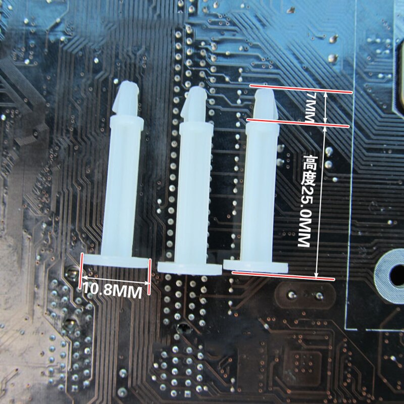 50pcs Screw Isolation Column Tools Separation pillar for PCB / Video Card Plastic Interval column 25mm