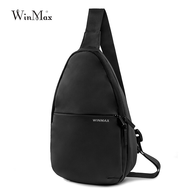 Black Casual Sling Borst Tas voor Mannen Vrouwen Een Enkele Schouder Korte Reis reistas Anti Diefstal Handsfree crossbody tas