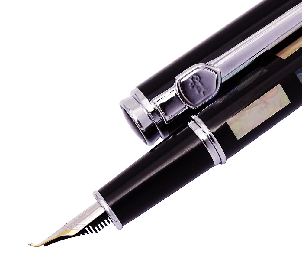 Jinhao 8802 Füllfederhalter – Feder F, Birds And Wintersweet Painting Design | 137 Mm Länge, Mit Konverter