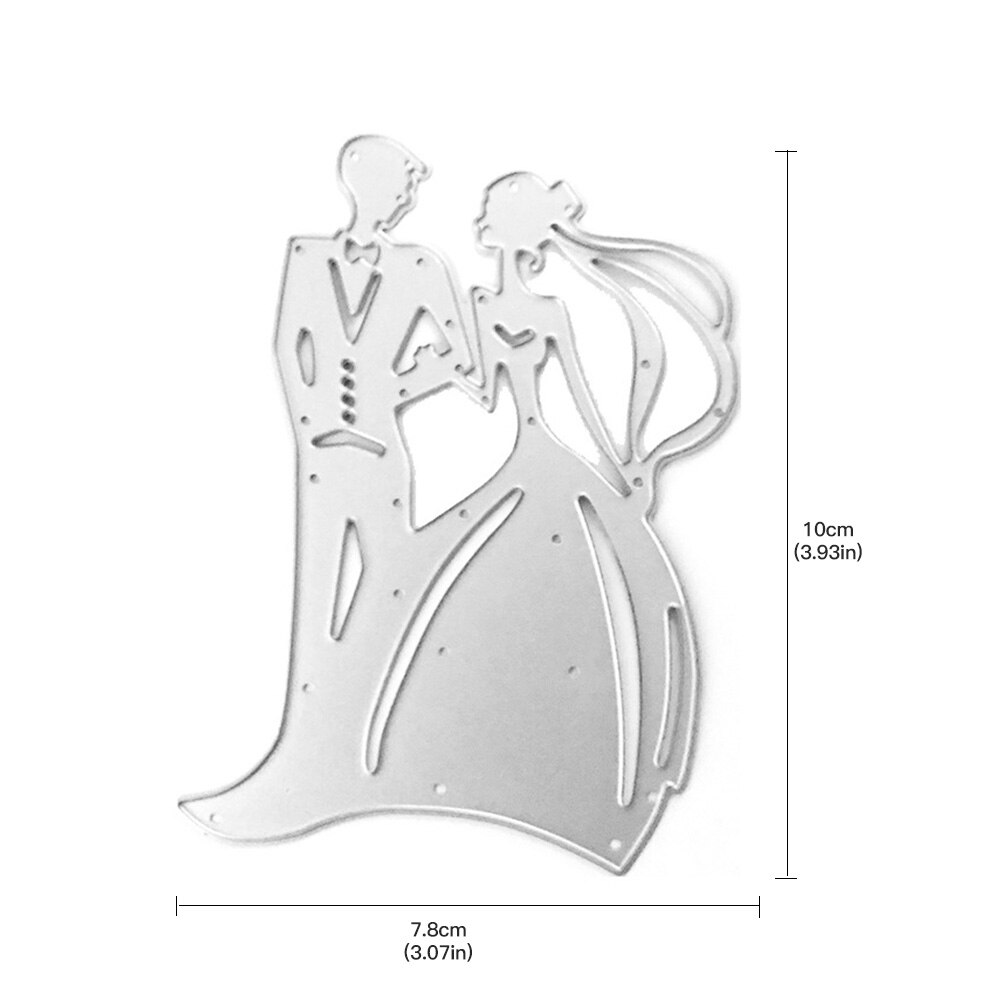 Hochzeit Dekorative Karten Metall Schneiden Stirbt Schablonen für DIY Scrapbooking/foto Album Dekorative Präge DIY Papier Karten