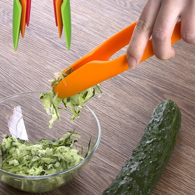 3PCS Küche Lebensmittel Zange Kunststoff Verdickt Servierzange Brot Zangen für Home Kochen Clip GRILL Salat Werkzeuge Backformen