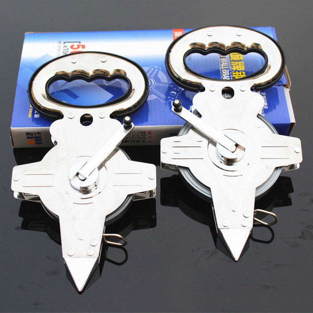 1PC Measuring Tape Ruler 30M 50M Open Reel Retractable Tape Measure Metric Scale Stainless Steel ABS Ruler Measuring Tools