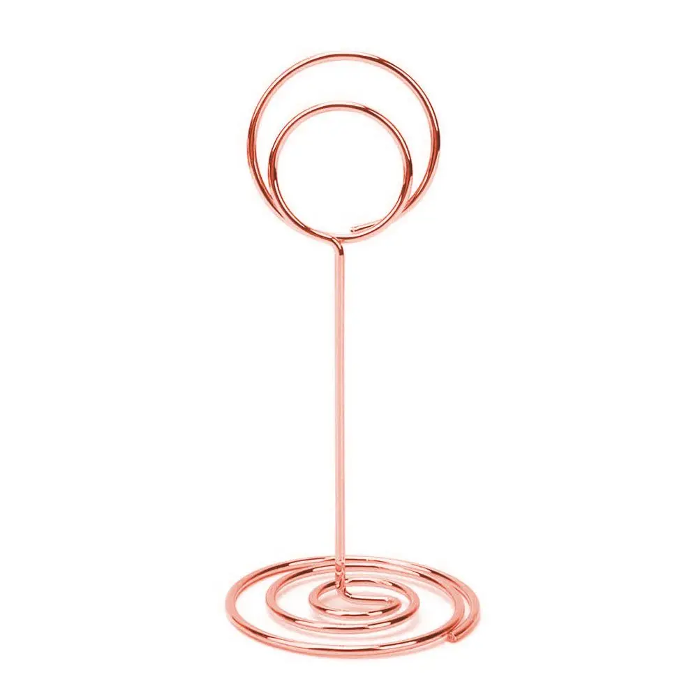 Metalen Kaarthouder Bruiloft Feest Desktop Decoratie Plaats Kaarthouder Hartvorm Fotoclip Tafel Nummer Standhouder: Clear