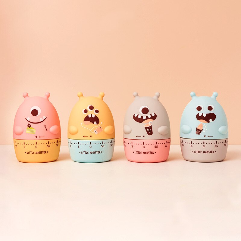 Leuke Monster Vormige Koken Timer Classica Mechanische Wind-Up Keuken Timer Studie Sportspotwatch Timer Management Countdown