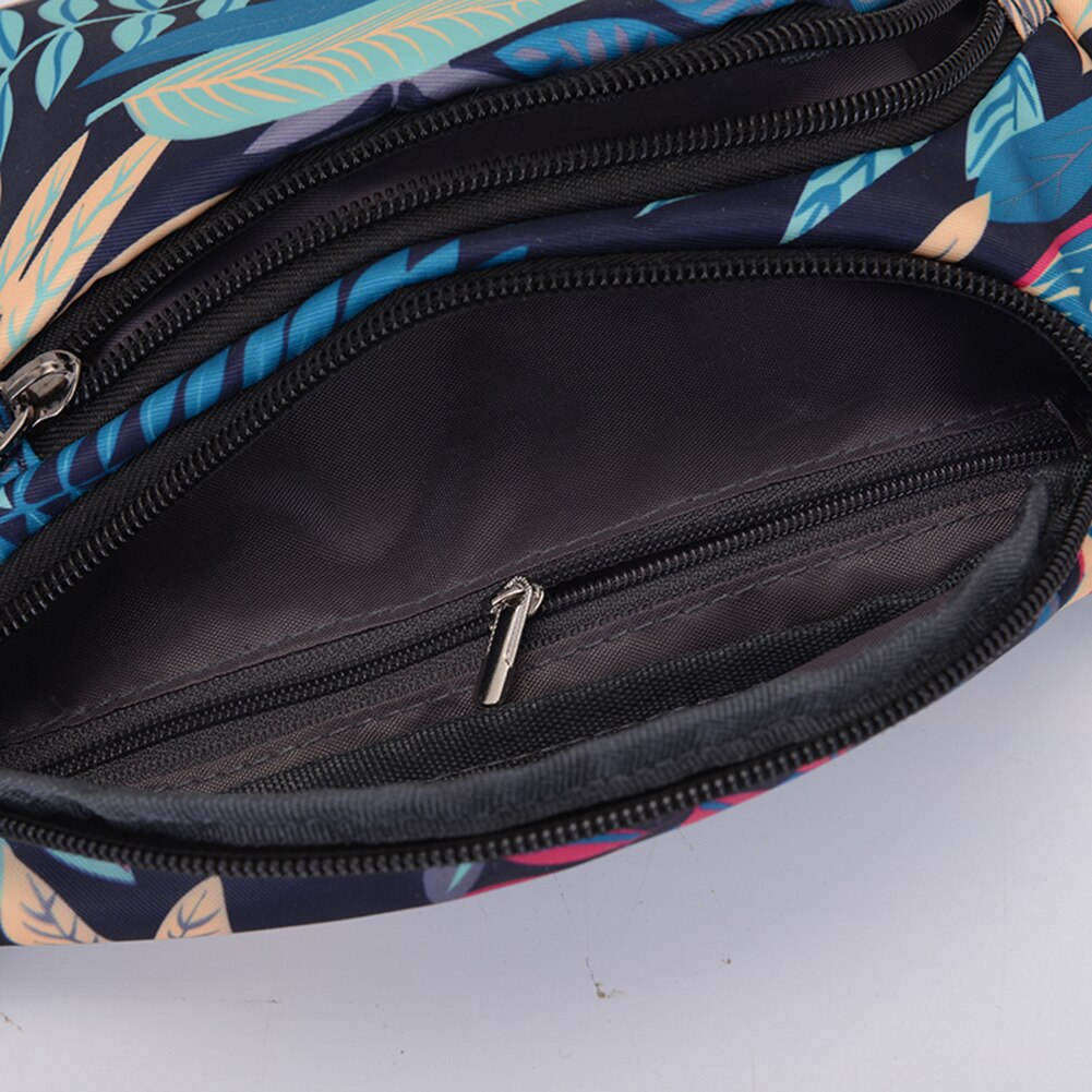 Unisex Print Shoulder Crossbody Waist Bag Zipper Fanny Chest Packs