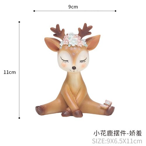 Décoration de gâteau d'anniversaire motif cerf | Animal de noël, jouet de Table, personnalité, dessin animé Han: A