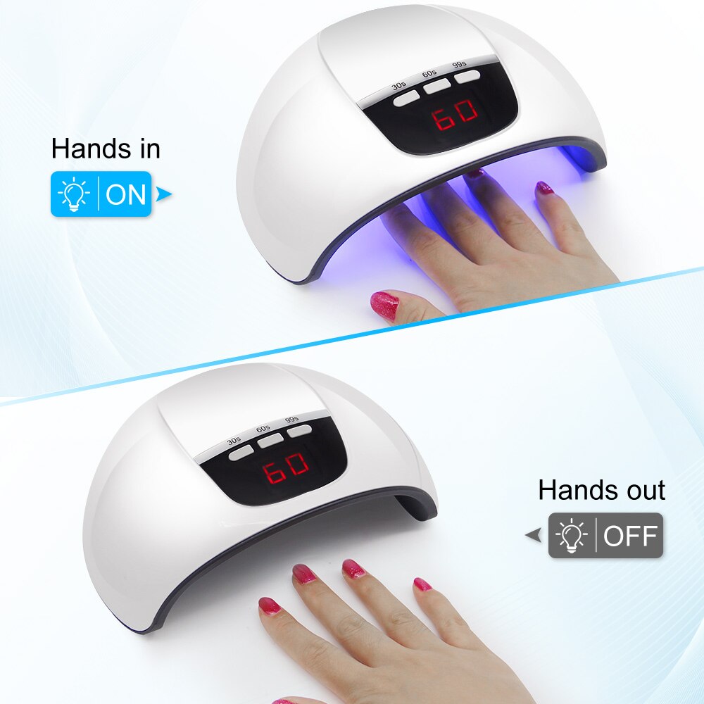 LKE-lámpara UV de 36W para uñas, lámpara led para uñas con pantalla Digital portátil, secador de uñas, 3 modos de sincronización, herramientas de arte de uñas