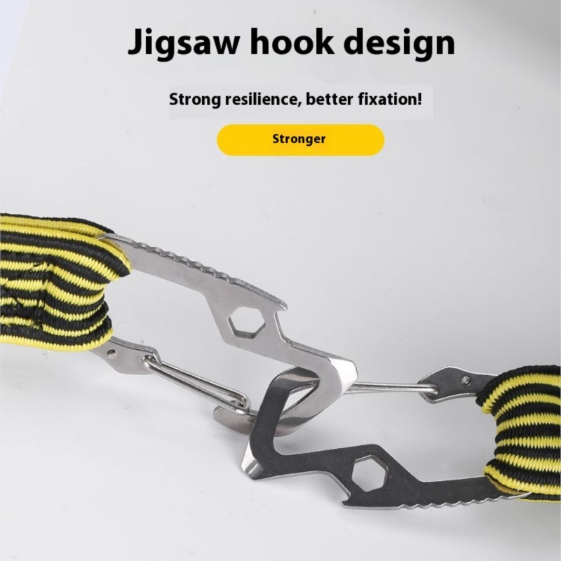 Bikes Rope Tie Auto Luggage Roof Rack Strap Fixed Band Hook Bike Accessories Motorcycle Elastics Rubber Luggage Rope Cord Hooks