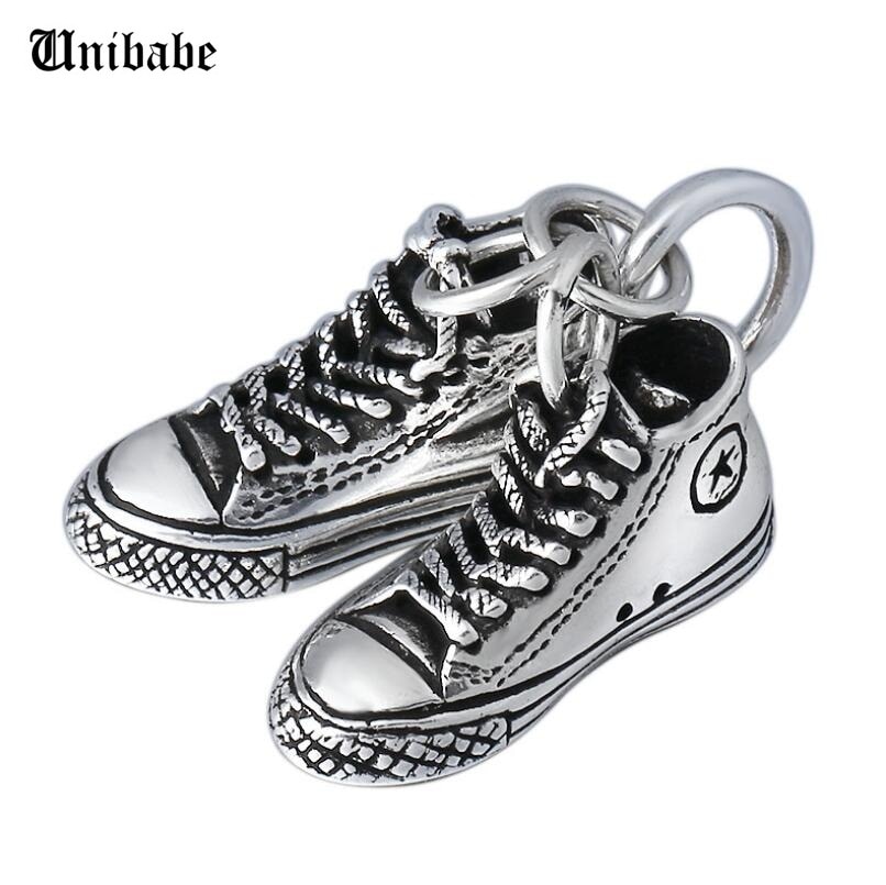 925 bijoux en argent Sterling chaussures pendentif chaussures en argent pur porte-clés bijoux