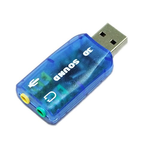 External USB 2.0 to 3D Virtual Audio Sound Card Adapter Converter 5.1 Channels