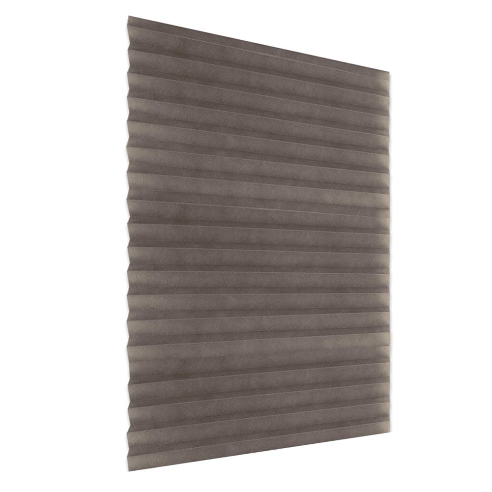 Self-Adhesive Pleated Blinds Half Blackout Curtains for Bathroom Balcony Shades for Living Room Window Coffee Door House Decor: Auburn / 60X180cm
