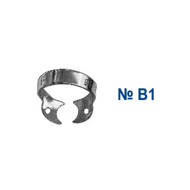 Morsetti per dighe in gomma dentale B1 B2 B3 B4 B5 B6 morsetto per Brinker per incisivi anteriori e morsetti per canini per forniture dentali: B1