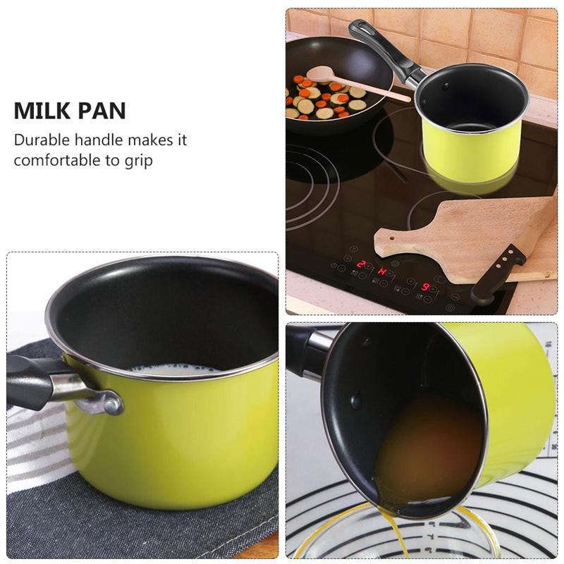 Practical Milk Stockpot Non-Stick Milk Pan Mini Kitchen Cooking Pot Kitchen Cookware