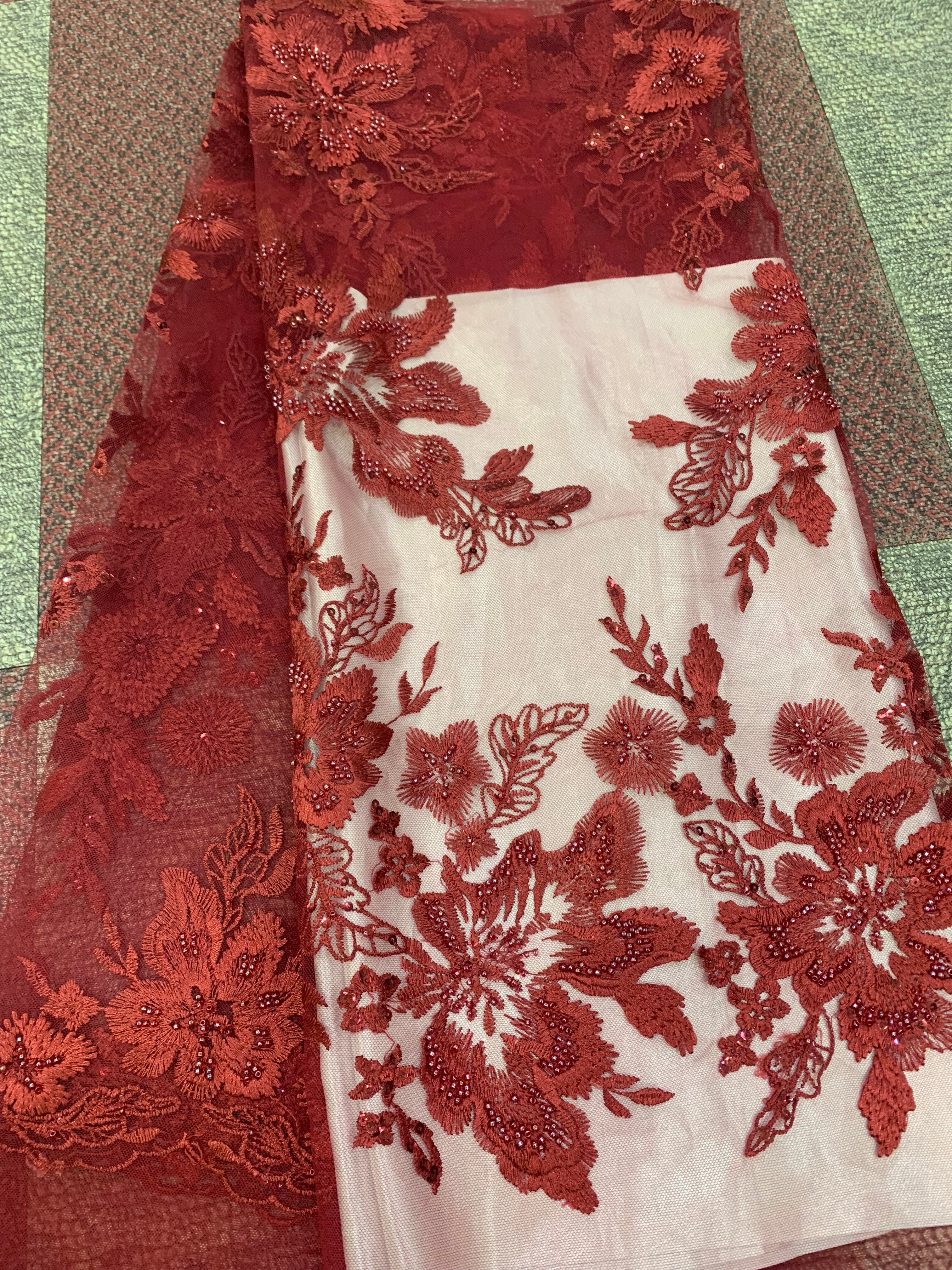 Tela de encaje de tul africano superventas , tela de encaje suizo con bordado de flores, tela de encaje nigeriano de con cuentas para novia