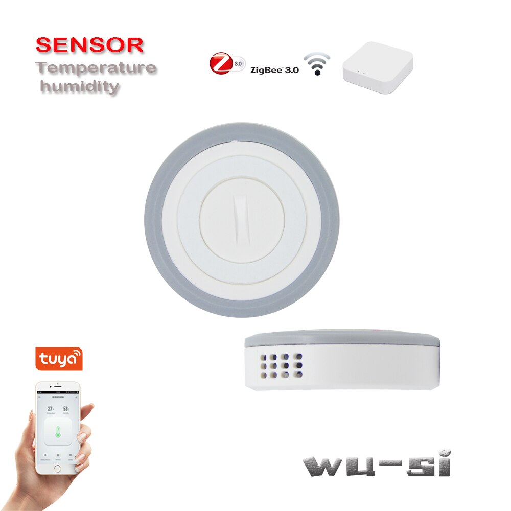Zigbee Tuya Temperature Humidity Sensor Smart Home Alarm System Device