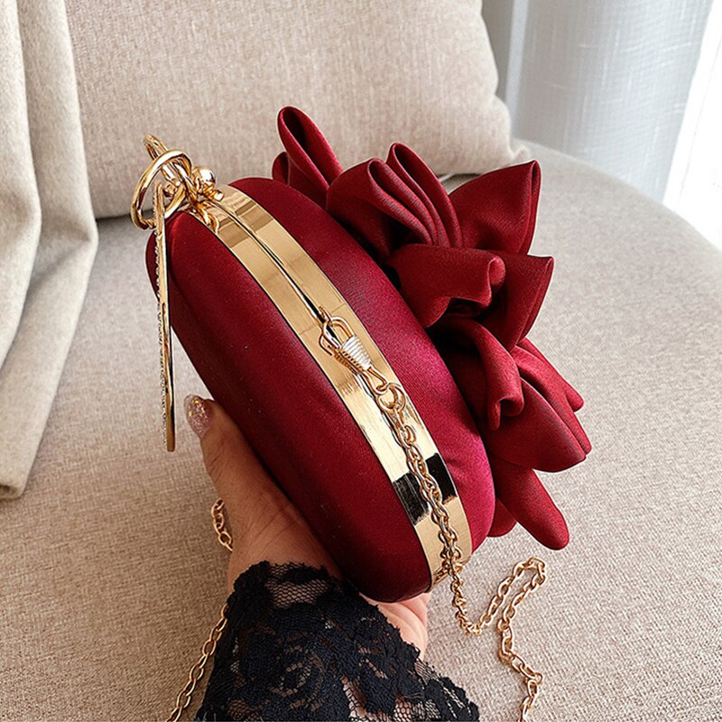 Luxy Moon pochette femme fleur ronde sac de soirée sac à main de luxe sac à main de fête de mariage Vintage sac à bandoulière ZD1474