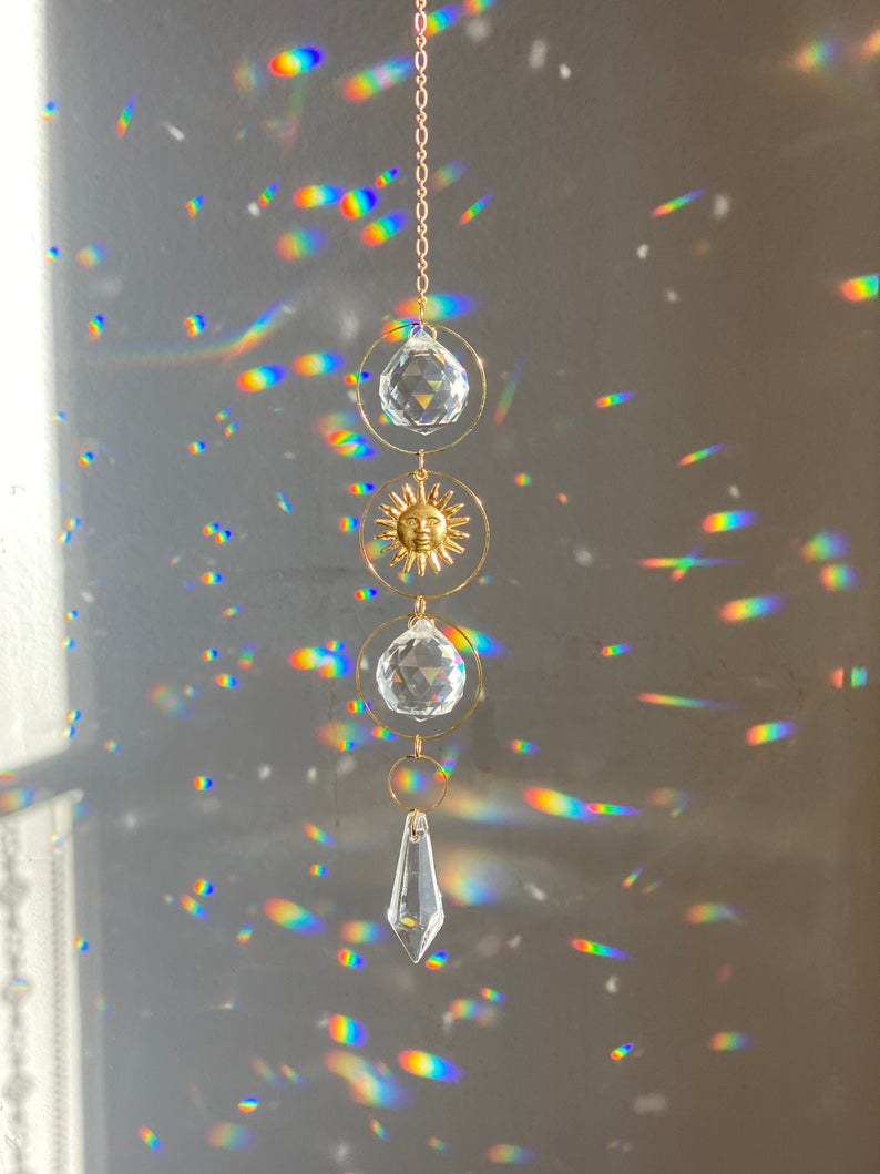 Geometrische Zon Suncatcher Vergulde