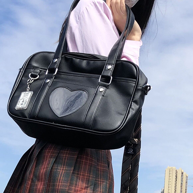 Japanse Lolita Hart JK Schooluniform Tassen Mode Vrouwen Oxford Vrouwen Student PU Handtas Cosplay Anime Schoudertas