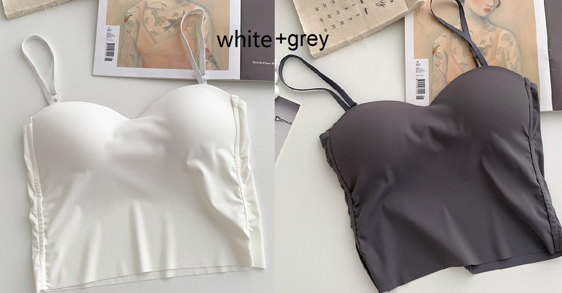 4colors korean style camisole women Sexy tank top female summer Ice sleeveless slim crop tops womens(Y2873): WHITE