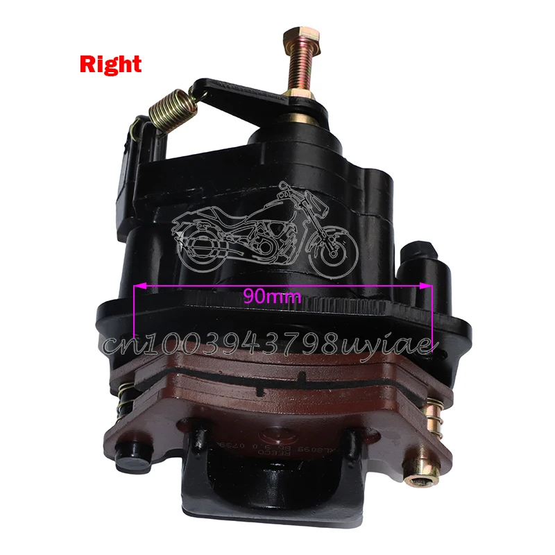 90mm Left Rear Brake Calipers Fit for 300cc 400cc Go Kart XT1100/650 BUGGY/DAZON/KINROAD Buggy Go Kart UTV ATV Quad Bike Parts: Red