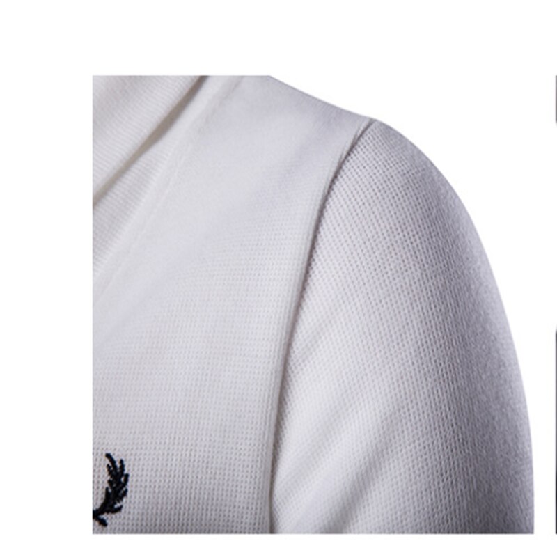 Herre bomull cardigan v-hals solid slim fit turn-down krage høst apring varme klær strikket fritids ull herregenser