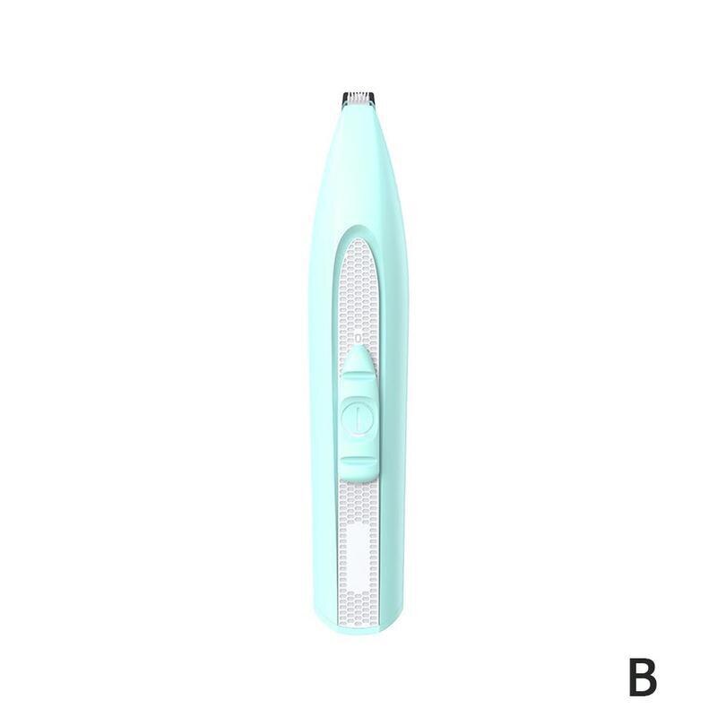 Mini bærbart kæledyrsudstyr abs pote shaver værktøj klipning pleje hår elektrisk trimmer hundeskærer batteri po  m6 c 3: Blå