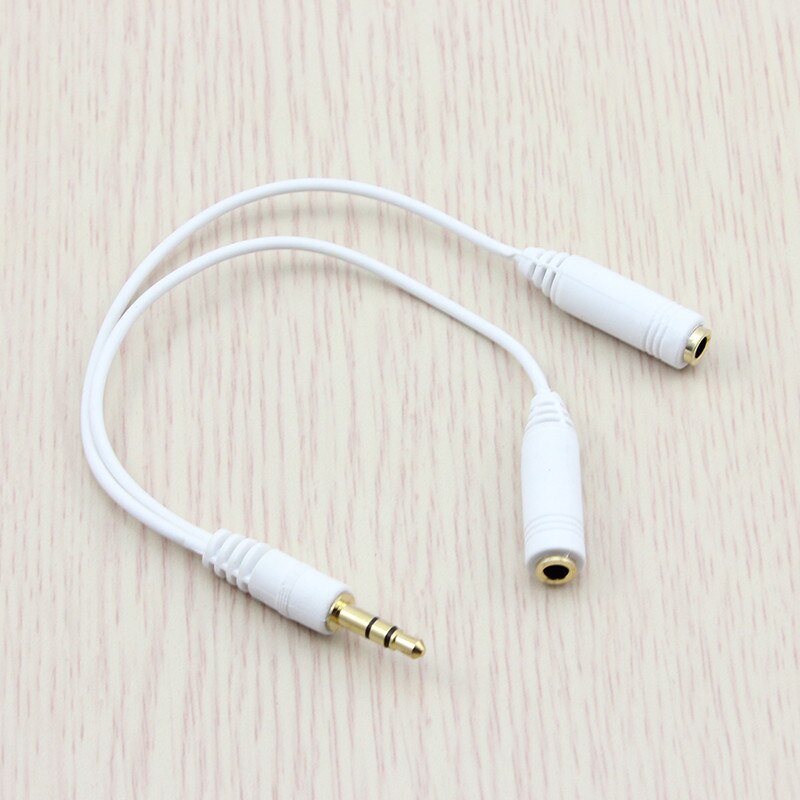 Audio Kabel Male 3.5mm naar 2 * Vrouwelijke 3.5mm Audio Hoofdtelefoon Splitter Verlengkabel Adapter