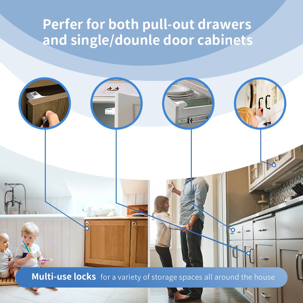 Magnetische Baby Sicherheit Schlösser Schrank Tür Schublade Schrank Lock Kinder Schutz Baby Sicherheit Kinder Mit 1 Cradle
