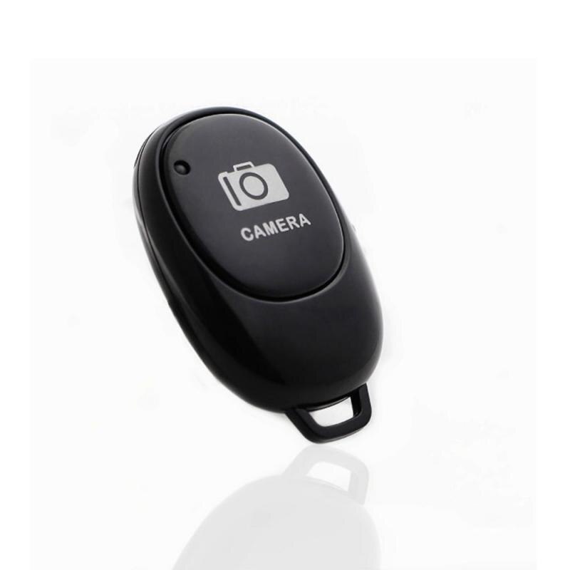 Mini Bluetooth Afstandsbediening Knop Draadloze Controller Zelfontspanner Camera Stok Ontspanknop Telefoon Selfie Voor Ios/Android: black