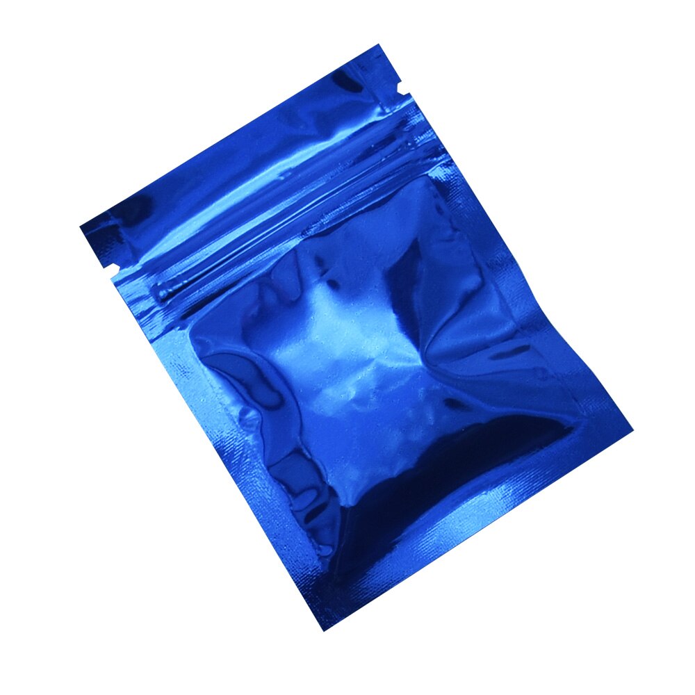 500 Pieces 6x8cm Small Reclosable Zip Lock Bags Colorful Flat Self Seal Aluminum Foil Bags Coffee Powder Sample Mylar Bag