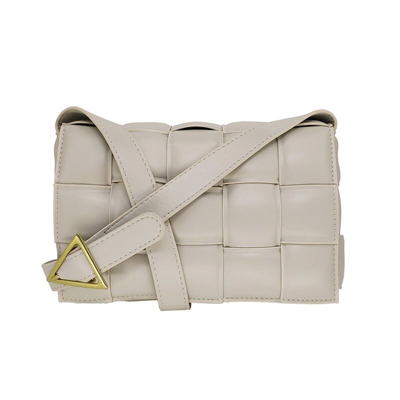 Mujer textura bolso Casual estilo bolso de mujer Popular de nueva salvaje tejido mensajero bolsa de Bolsa De Almohada cuadrada pequeña bolsa