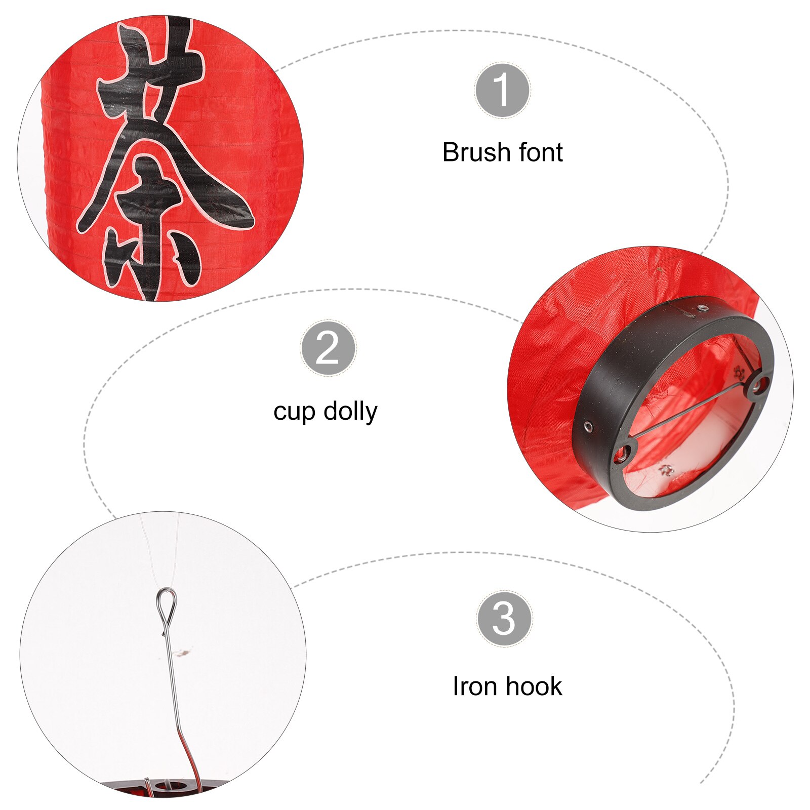 2 Sets Japanese Style Lantern Red Durable Traditional Lantern Japanese Lantern for Outdoor Home Indoor