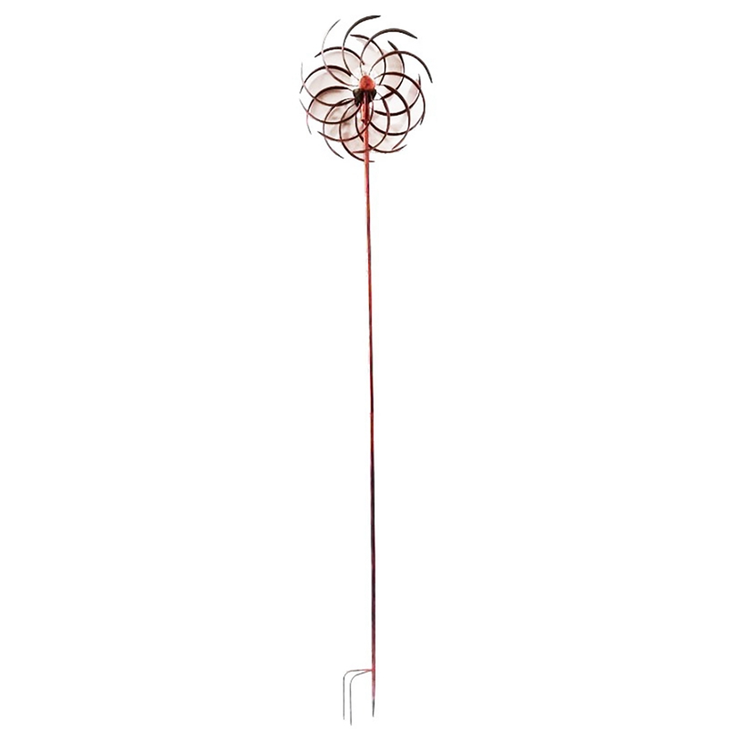 For Outdoor Park Courtyard Garden Grass Lawn Plug-in LED Light Solar Windmill Lawn Garden Decoration Wind Turntable A