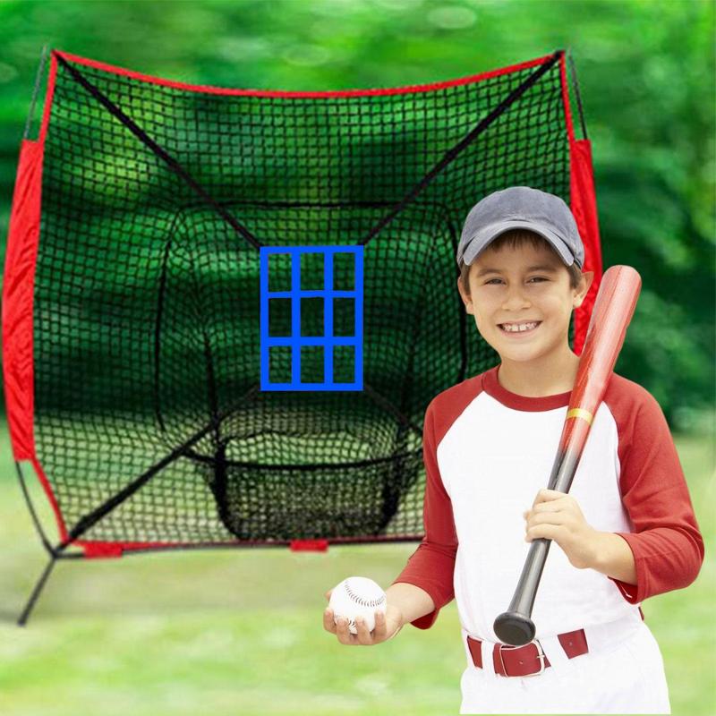 Filet d'entraînement de baseball portable, pour frappe, lancer, batte