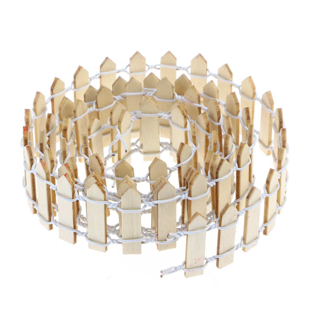 100cm x 3cm Mini Small Wood Fence DIY mini house Fairy Garden Micro Plant Pot Decor Bonsai Terrarium Ornament