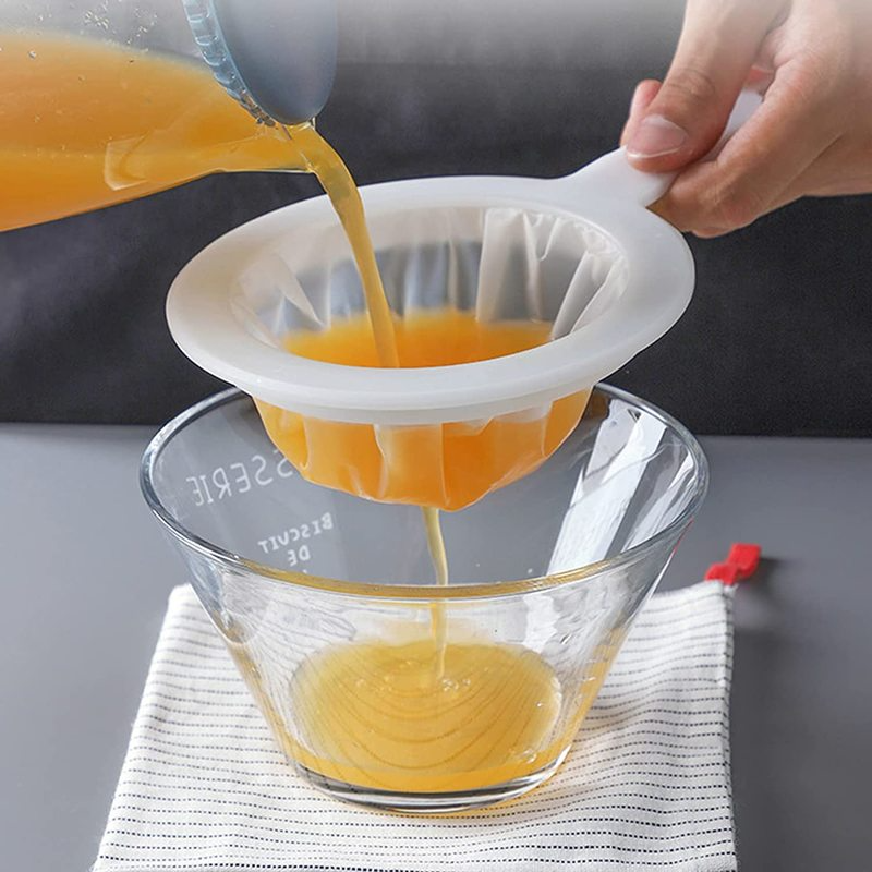 100/200/400 Mesh Wasbaar Nylon Ultrafijn Filter Mesh Zeef Lepel Zeef Sojamelk Sap Koffie Thee Filter Keuken vergiet
